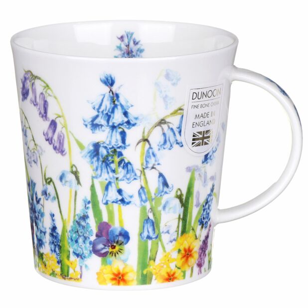 Dunoon Lomond mug 0.32 litre Fine Bone China Floral Dance Bluebell Daffodil and Tulip (daffodil