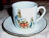Beatrix Potter Mini porcelain cup and saucer set