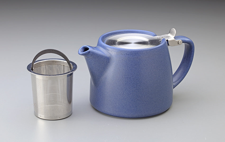 For Life Stump Teapot Dark Blue Taste Of Britain