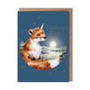 Wrendale Stargazing Fox Thinking of You Card.
