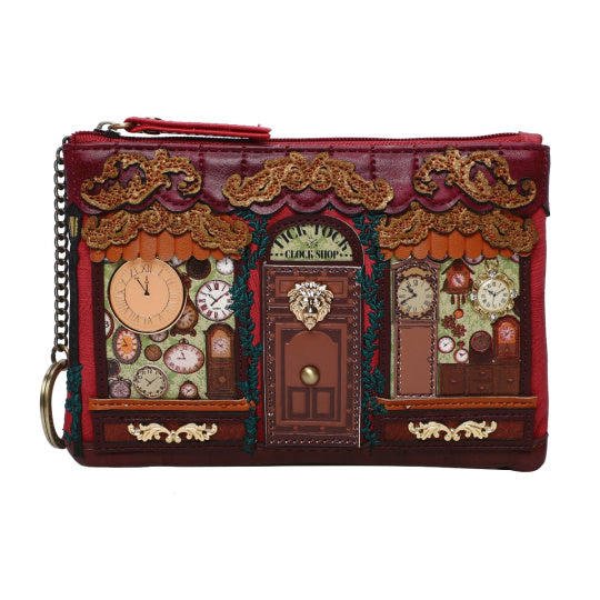 Vendula Tick Tock Zipper Coin Purse