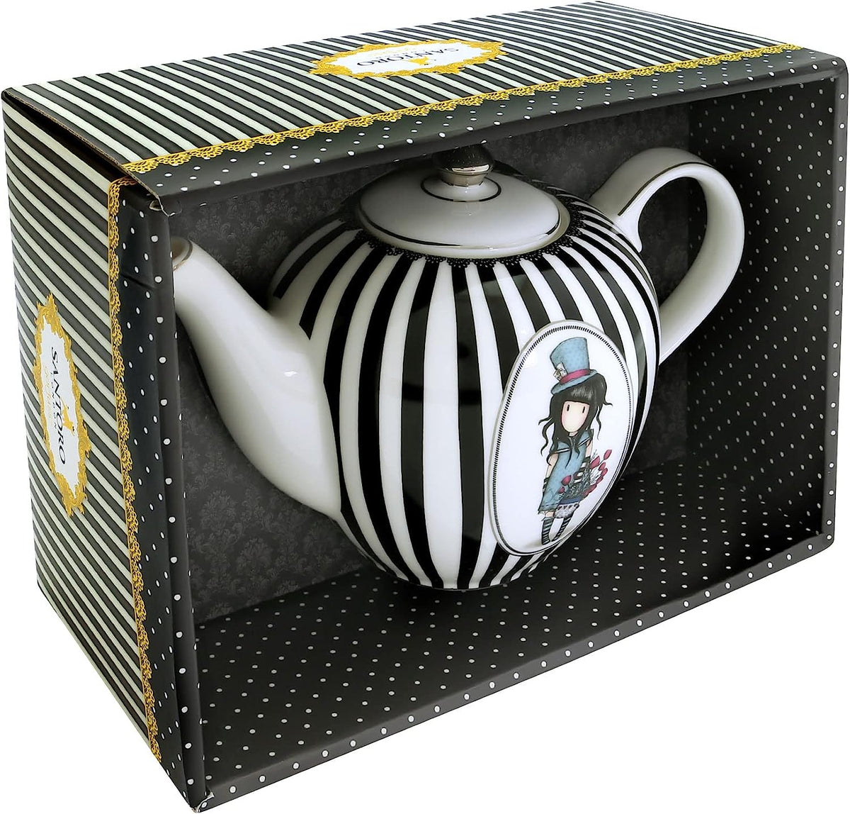 Santoro Gorjuss Hatter Teapot Taste Of Britain