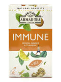 Ahmad Lemon, Ginger, & Turmeric. Immune Tea + Vit C 20 bags