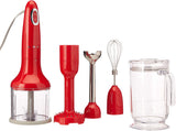 SMEG Red Hand Blender with Attachments