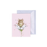 Wrendale 'Oops a Daisy' Mouse Enclosure Card