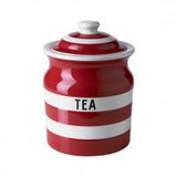 Cornishware Red Tea Jar