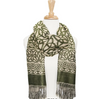 Trinity Knot Green Scarf 28"x70"