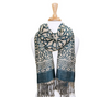 Trinity Knot Teal Blue Scarf 28"x70"