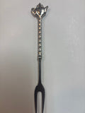 Woven Magic Nickel Polished Cocktail Fork