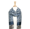 Trinity Knot Navy Blue Scarf 28"x70"