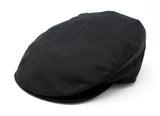 Hanna Hats of Donegal - Linen Navy Blue Flat Cap XL
