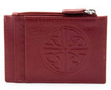 Celtic Leather I.D. Holders with RFID Blocking Technology - MERLOT