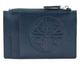 Celtic Leather I.D. Holders with RFID Blocking Technology - Navy Blue