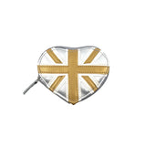 Silver and Gold Heart Purse