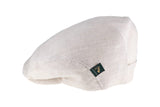 Mucros Irish Linen Flat Cap Beige M