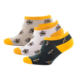 Worker Bee 3pk Trainer Sock Ladies 7-9