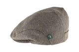 Mucros Irish Linen Flat Cap Khaki Green Size M