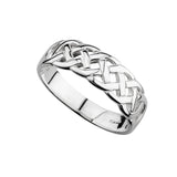 Solvar Silver Celtic Woven Ring Size 4.5