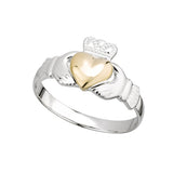 Solvar Gold Heart Claddagh Ring Size 6