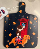 Peckish Goose UK London Post Box Mini Chopping Board