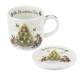 Wrendale Designs Christmas Tree Mug & Coaster 10.3oz