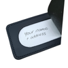 Navy Blue Leather Luggage Tag - Union Jack