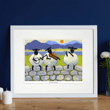 Thomas Joseph Bl-ewe Grass - Sheep Artwork Print