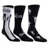 The Beatles Bbc Guitar Tin Crew Socks 3 Pack Set