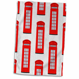 Hand Towel/ Polish Cloth - With the British Red Telephone Box print