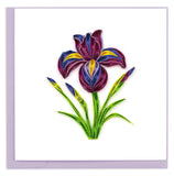 Quilling Iris Greeting Card