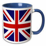 Union Jack Mug with Blue interior 11oz