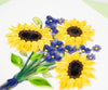 Quilled Birthday Sunflower Bouquet Greeting Card