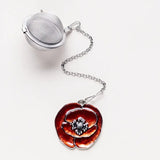 Danforth Pewter Remembrance Poppy Tea Infuser