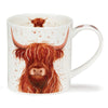 Dunoon Orkney Shape Shaggy Tails Highland Cow Mug 12oz