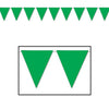 Beistle Green Pennant Banner