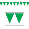 Beistle Green Pennant Banner