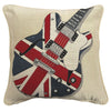 Union Jack Guitar Cushion 18x18inch