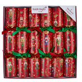 Robin Reed Christmas Crackers 6 Luxury Crackers each containing a Nutcracker Ornament