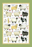Sheep Breeds Cotton Tea Towel
