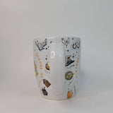 Harry Potter Crest Vintage 25oz Jumbo Curved Ceramic Mug