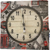London Scene Canvas Wall clock