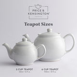 Price & Kensington Matte Cream 6 cup Teapot 37fl