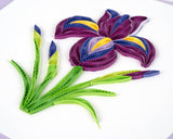 Quilling Iris Greeting Card