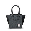 Islander of Scotland The Mini Caillie Tote Black and Grey Herringbone