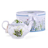 Lily of the Valley Bone China Teapot in Gift Box