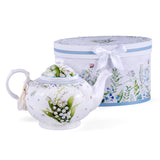 Lily of the Valley Bone China Teapot in Gift Box