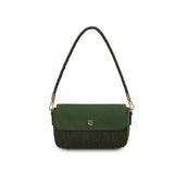 Islander of Scotland the Caithness Clutch Dark Green Herringbone***NEW***