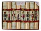 Robin Reed Christmas Crackers 8 x 6 -inch Mini tree Crackers Nutcracker & gold design