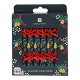 Partridge & Pear Christmas Saucer Crackers -