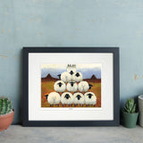 Thomas Joseph Eejits - Sheep Artwork Print